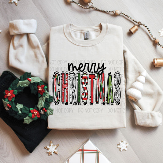 Merry Christmas long sleeve tee