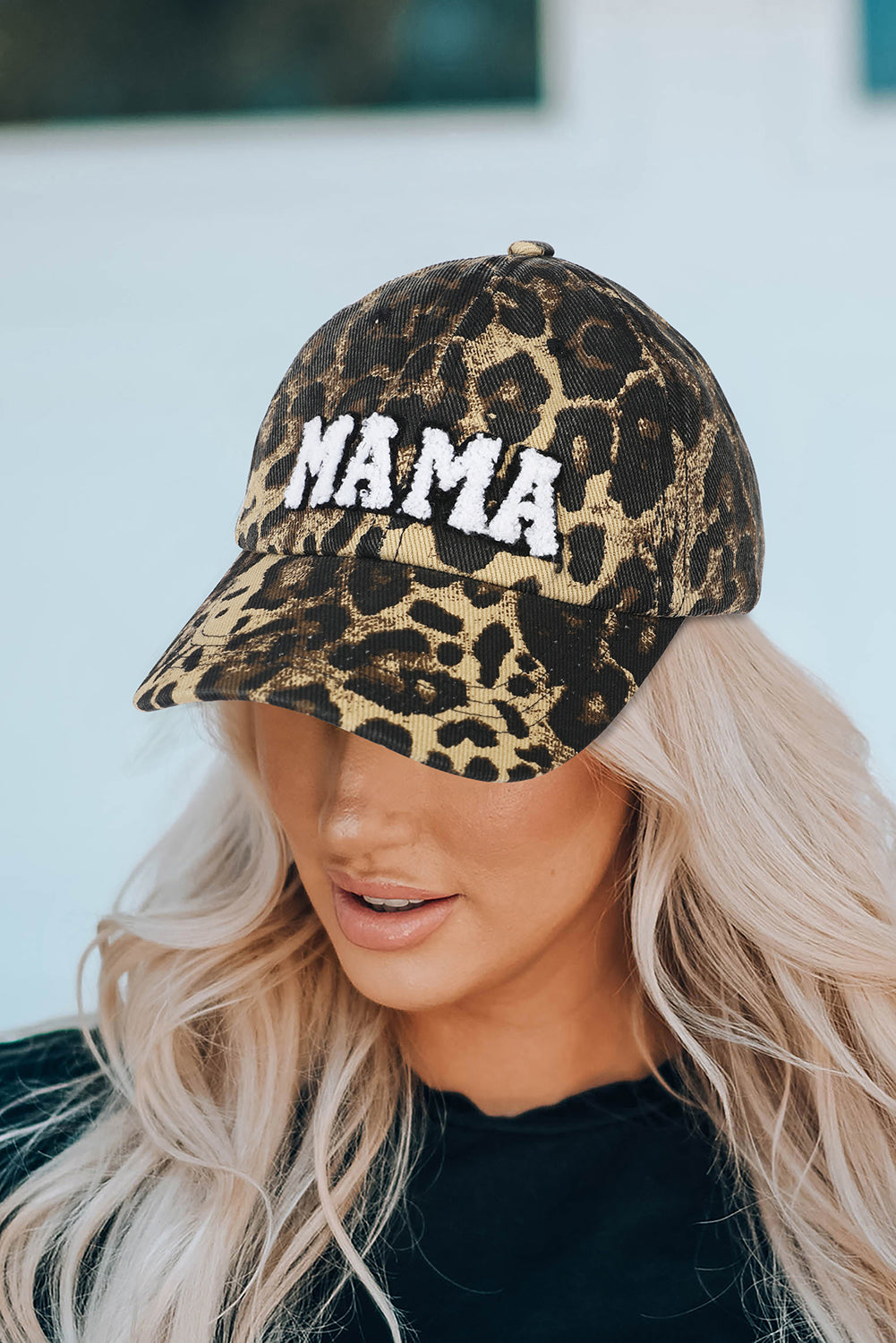 Leopard MAMA Embroidered Leopard Baseball Cap - The Red Leopard Boutique 