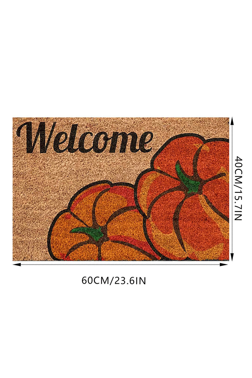 Orange 40*60cm Pumpkin Graphic Welcome Door Mat