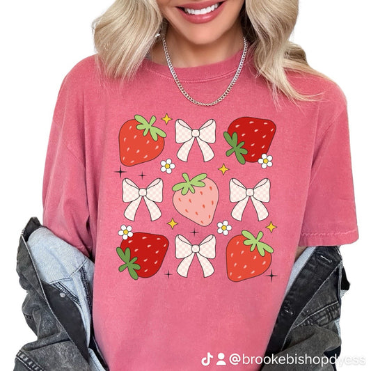 Strawberries and Bows