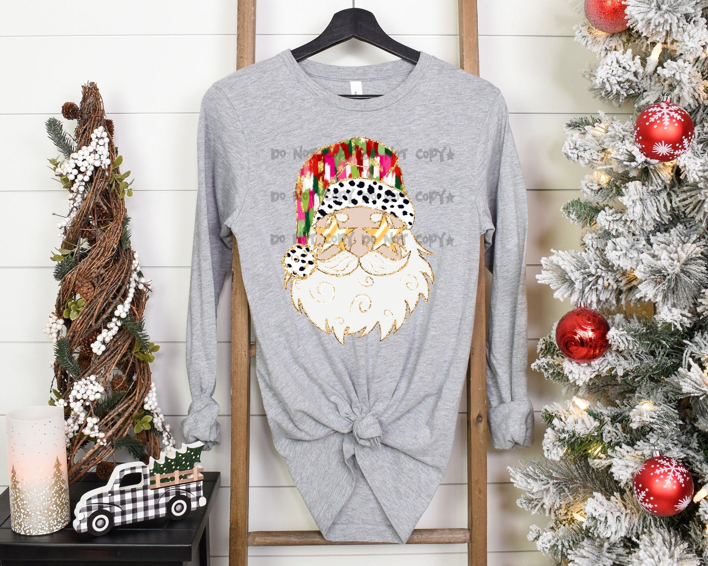 Santa long sleeve tee