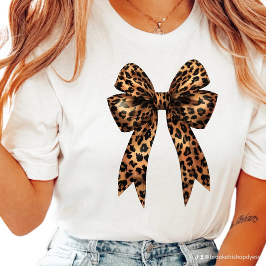 Leopard Bow Tee