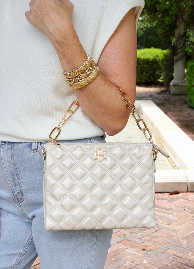 Ariana Crossbody Pearl Quilted