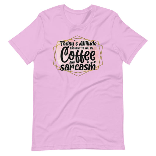 Coffee and Sarcasm Unisex t-shirt - The Red Leopard Boutique 