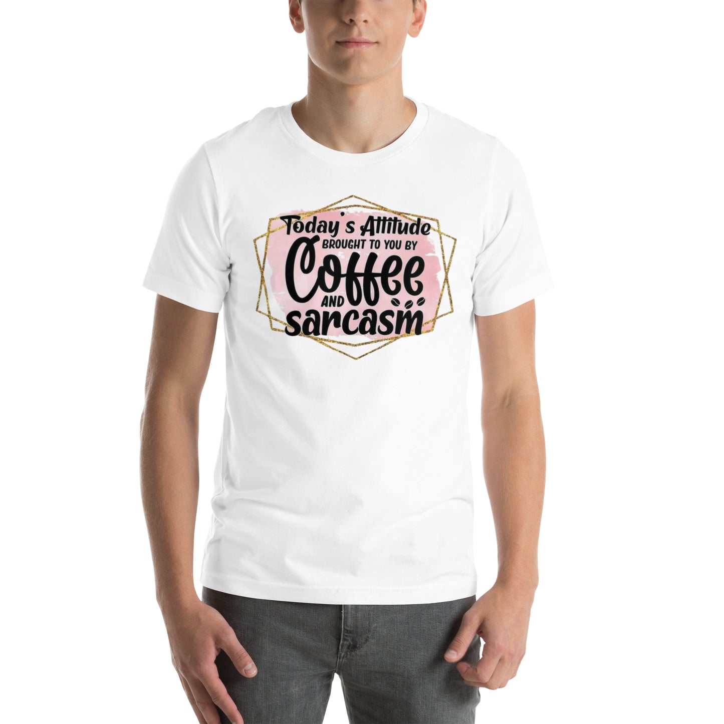 Coffee and Sarcasm Unisex t-shirt - The Red Leopard Boutique 