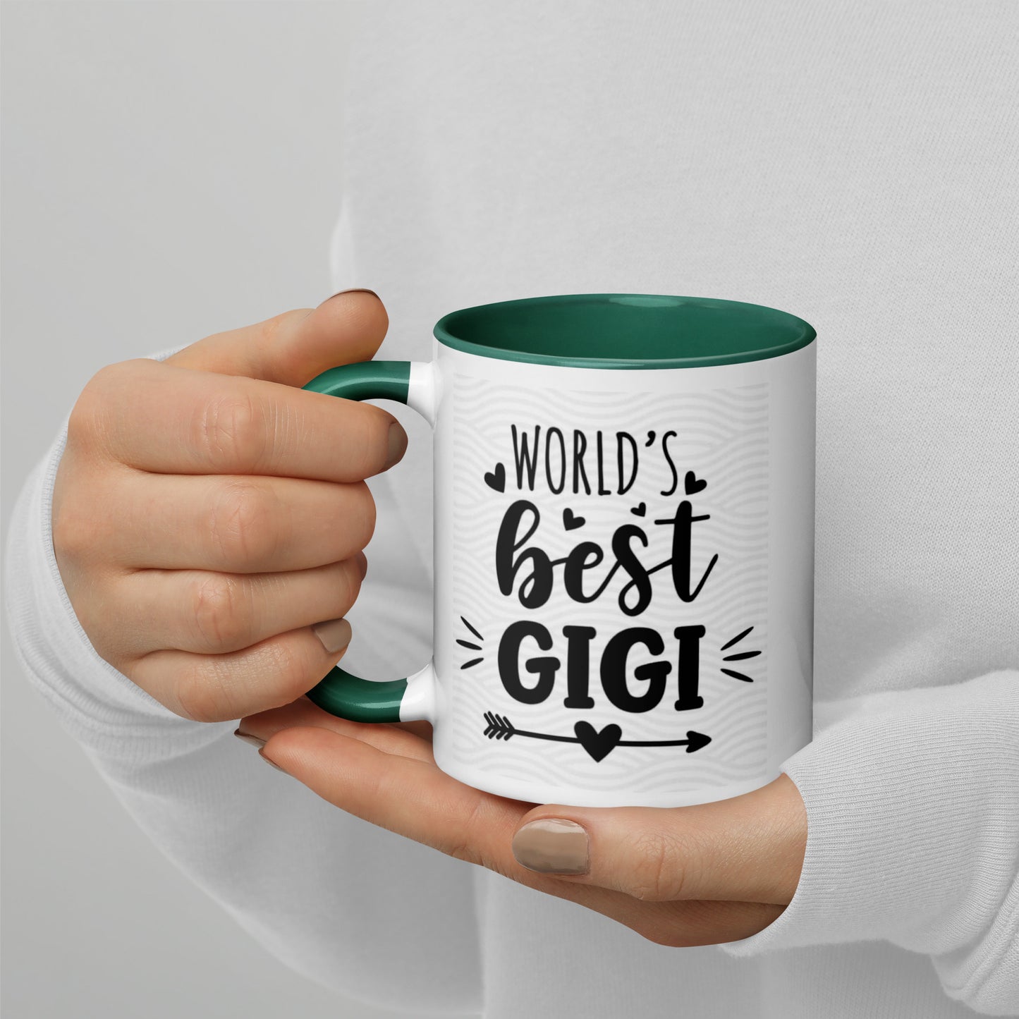 Worlds Best Gigi Mug with Color Inside - The Red Leopard Boutique 