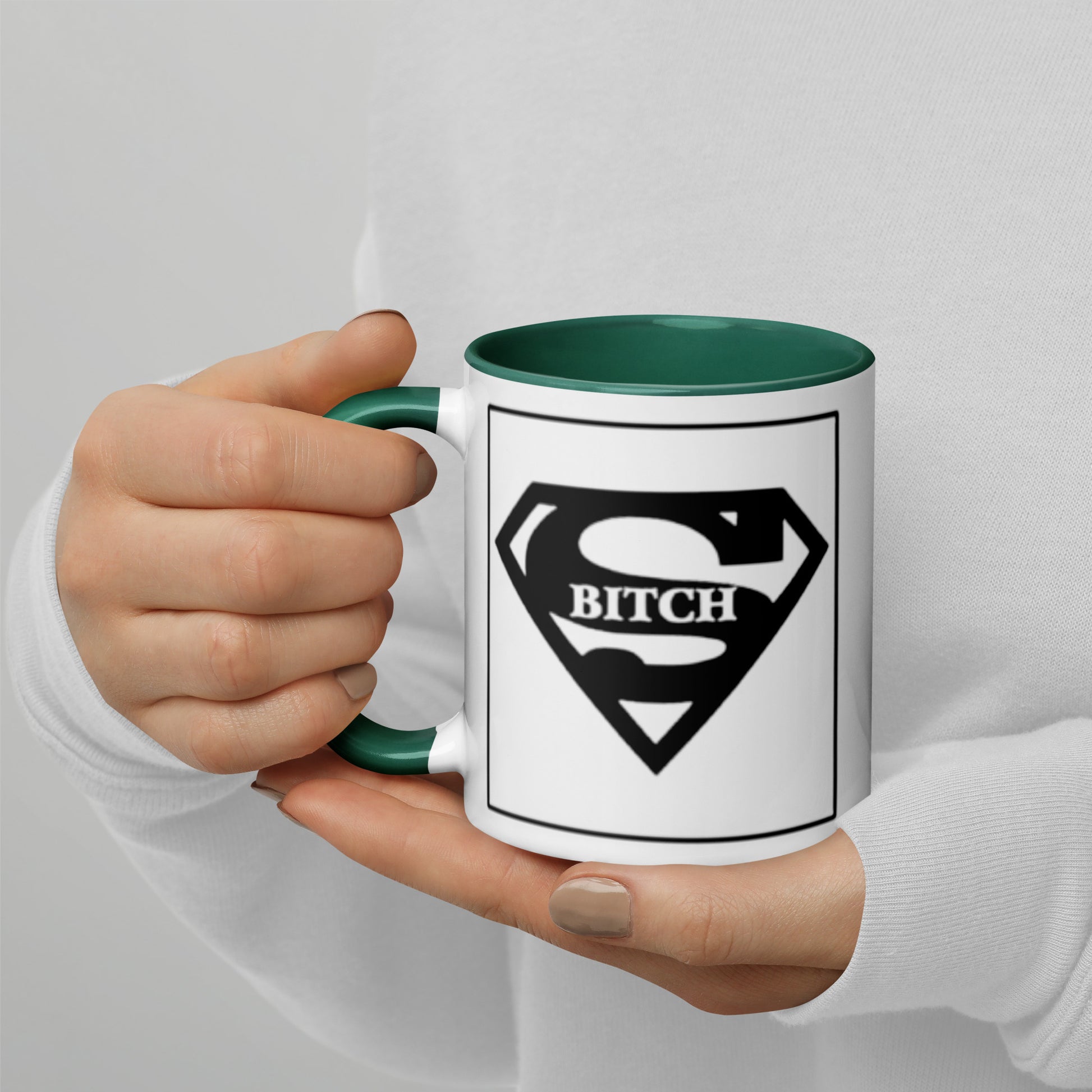 Super B*tch Mug with Color Inside - The Red Leopard Boutique 