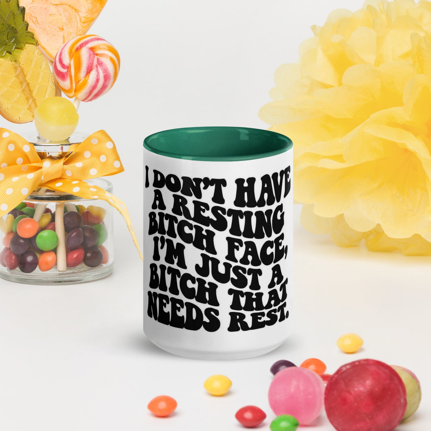 Mug with Color Inside - The Red Leopard Boutique 