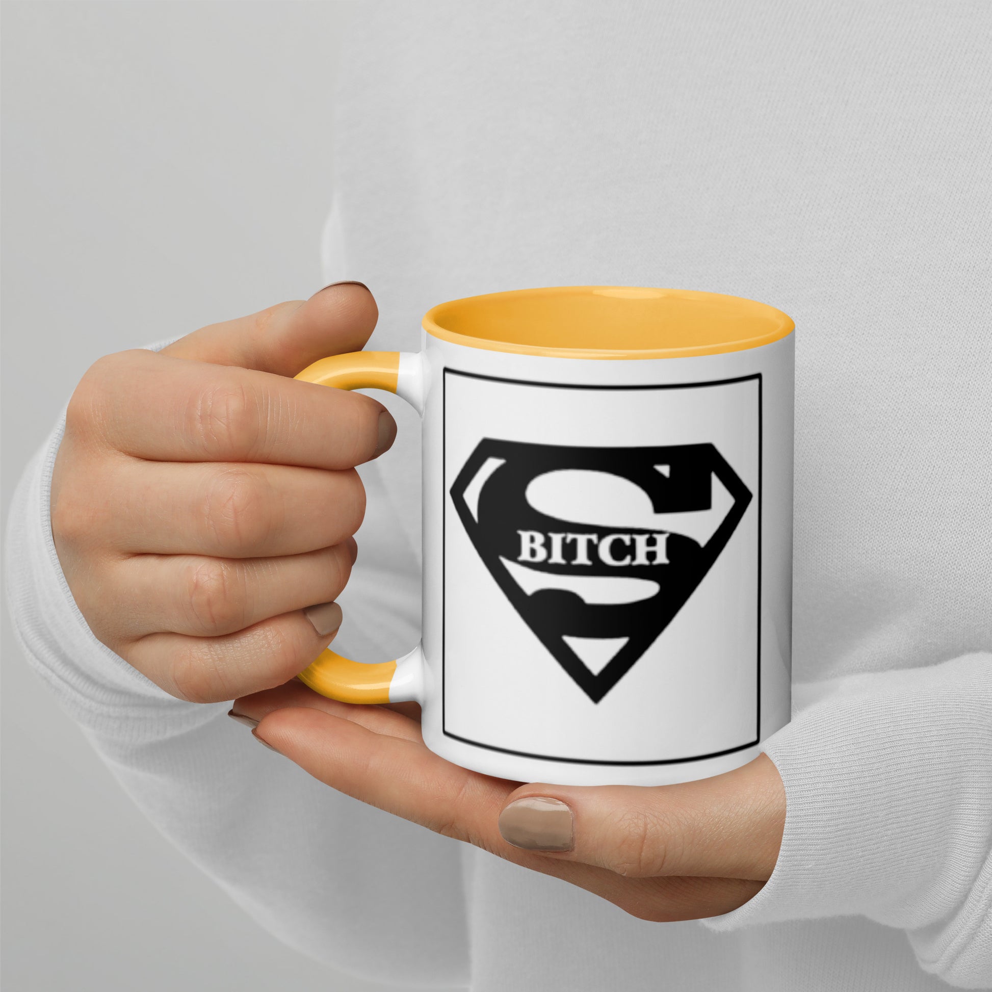 Super B*tch Mug with Color Inside - The Red Leopard Boutique 