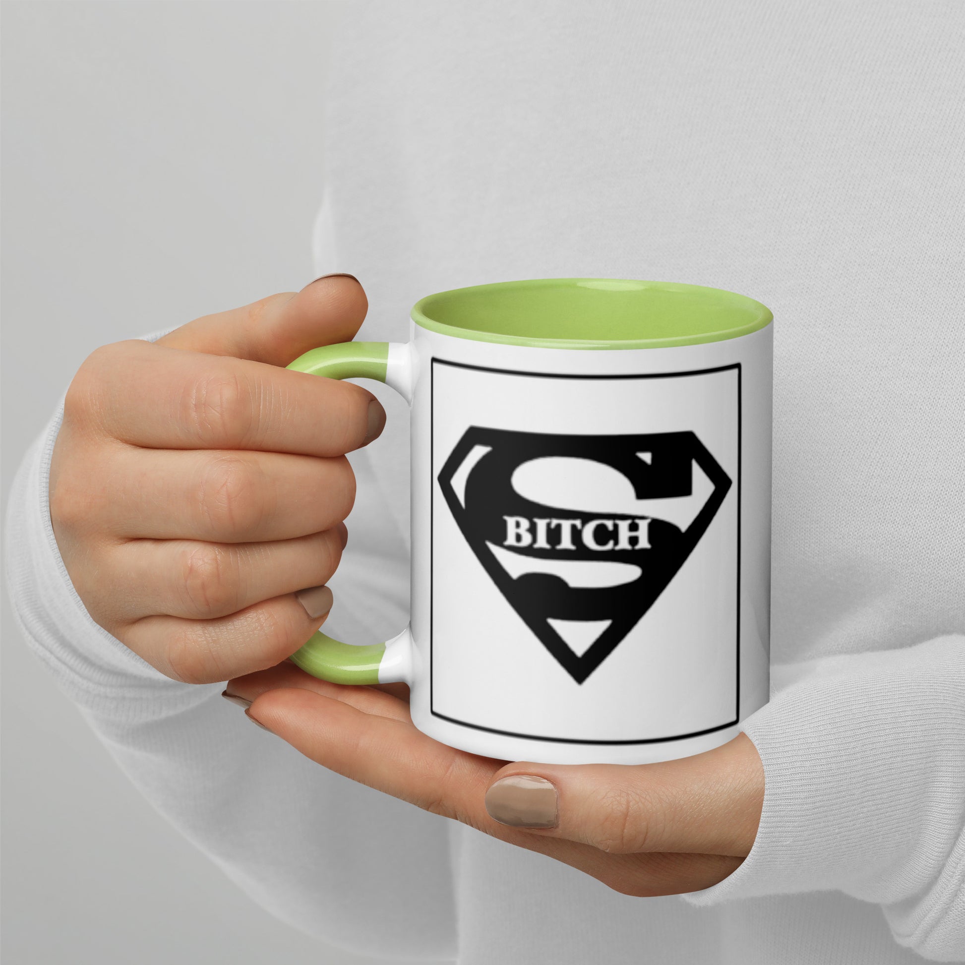 Super B*tch Mug with Color Inside - The Red Leopard Boutique 