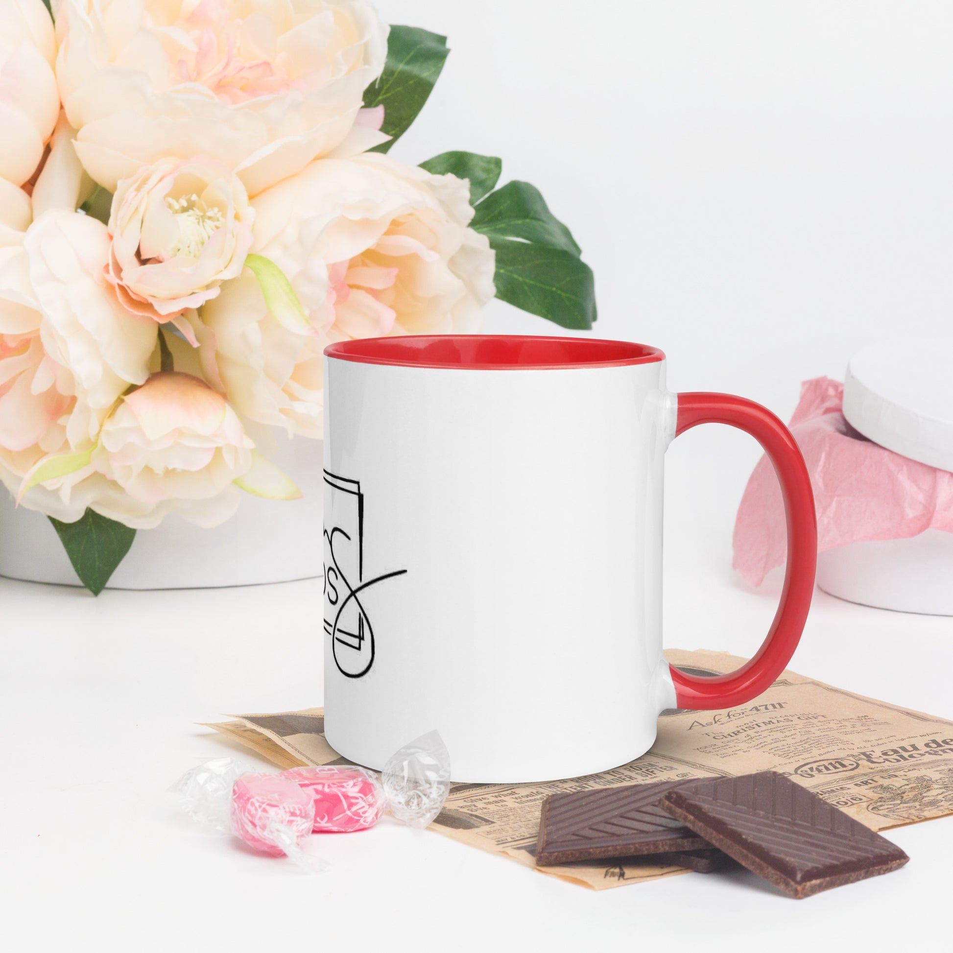 Mug with Color Inside - The Red Leopard Boutique 