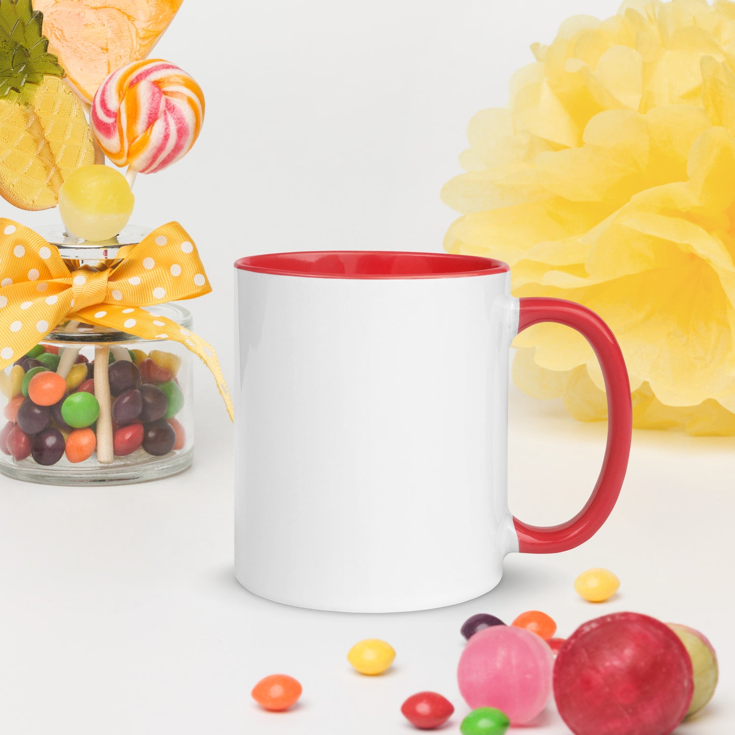 Mug with Color Inside - The Red Leopard Boutique 