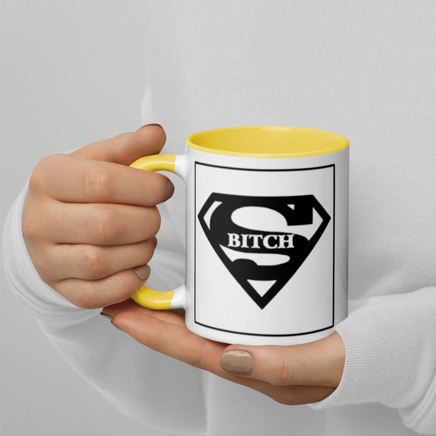 Super B*tch Mug with Color Inside - The Red Leopard Boutique 