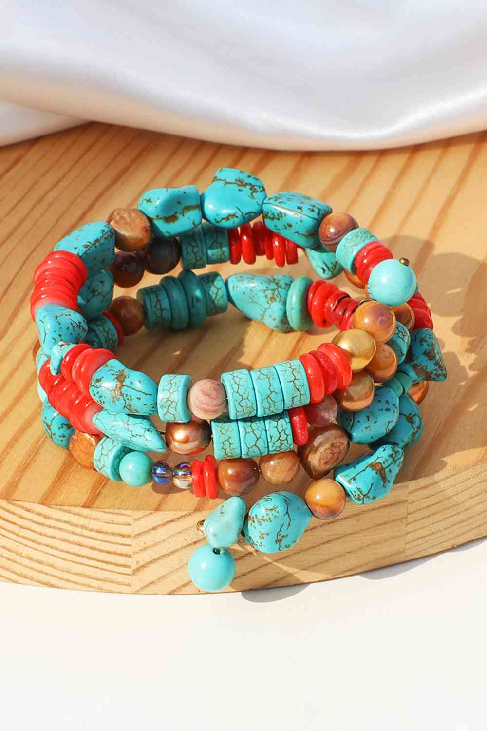 Layered Turquoise Bracelet - The Red Leopard Boutique 