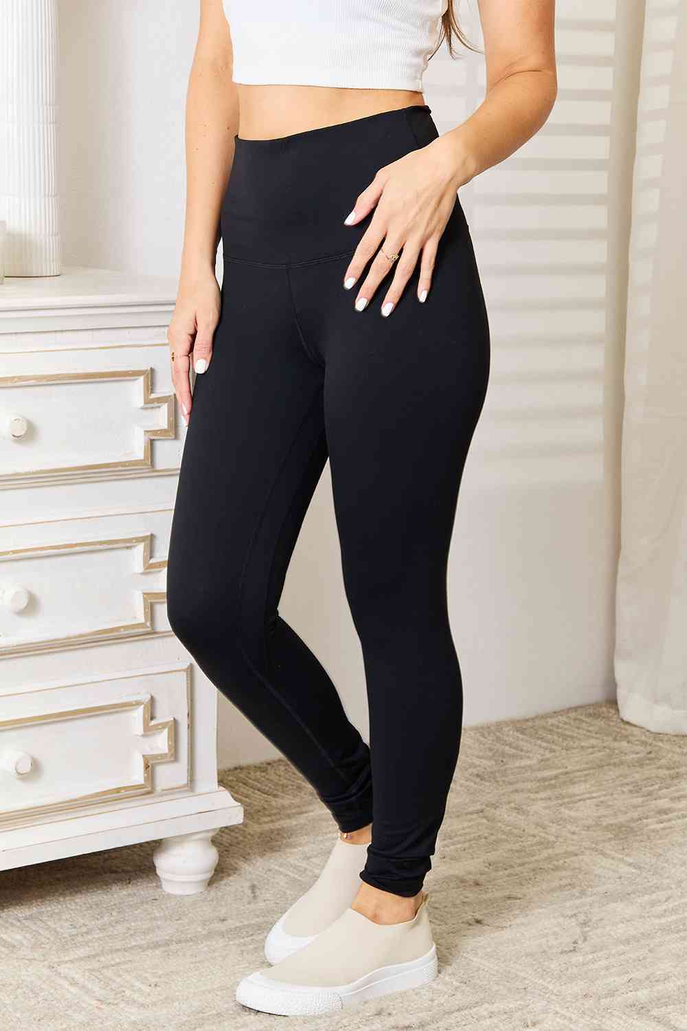 Basic Bae Ultra Soft High Waist Sports Leggings - The Red Leopard Boutique 