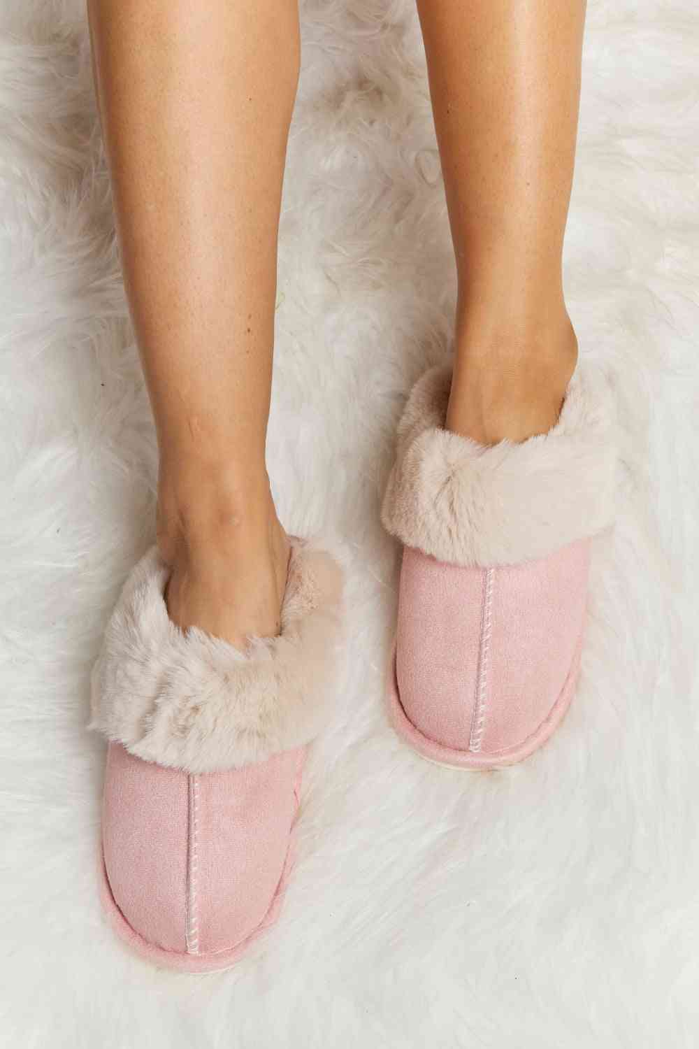 Melody Fluffy Indoor Slippers - The Red Leopard Boutique 