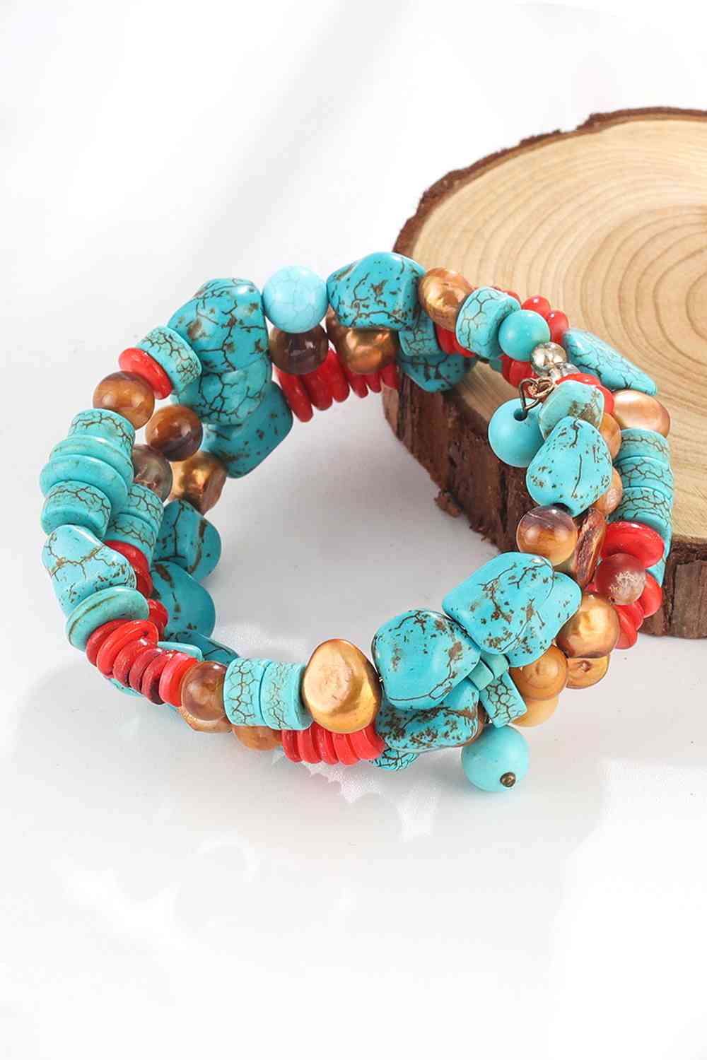 Layered Turquoise Bracelet - The Red Leopard Boutique 