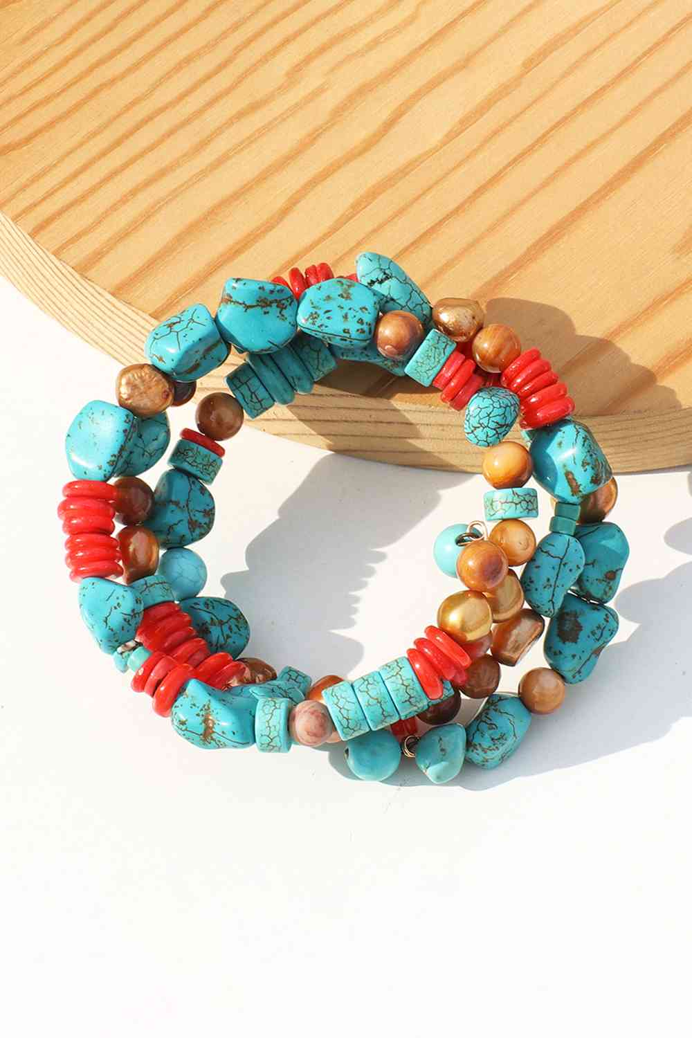 Layered Turquoise Bracelet - The Red Leopard Boutique 