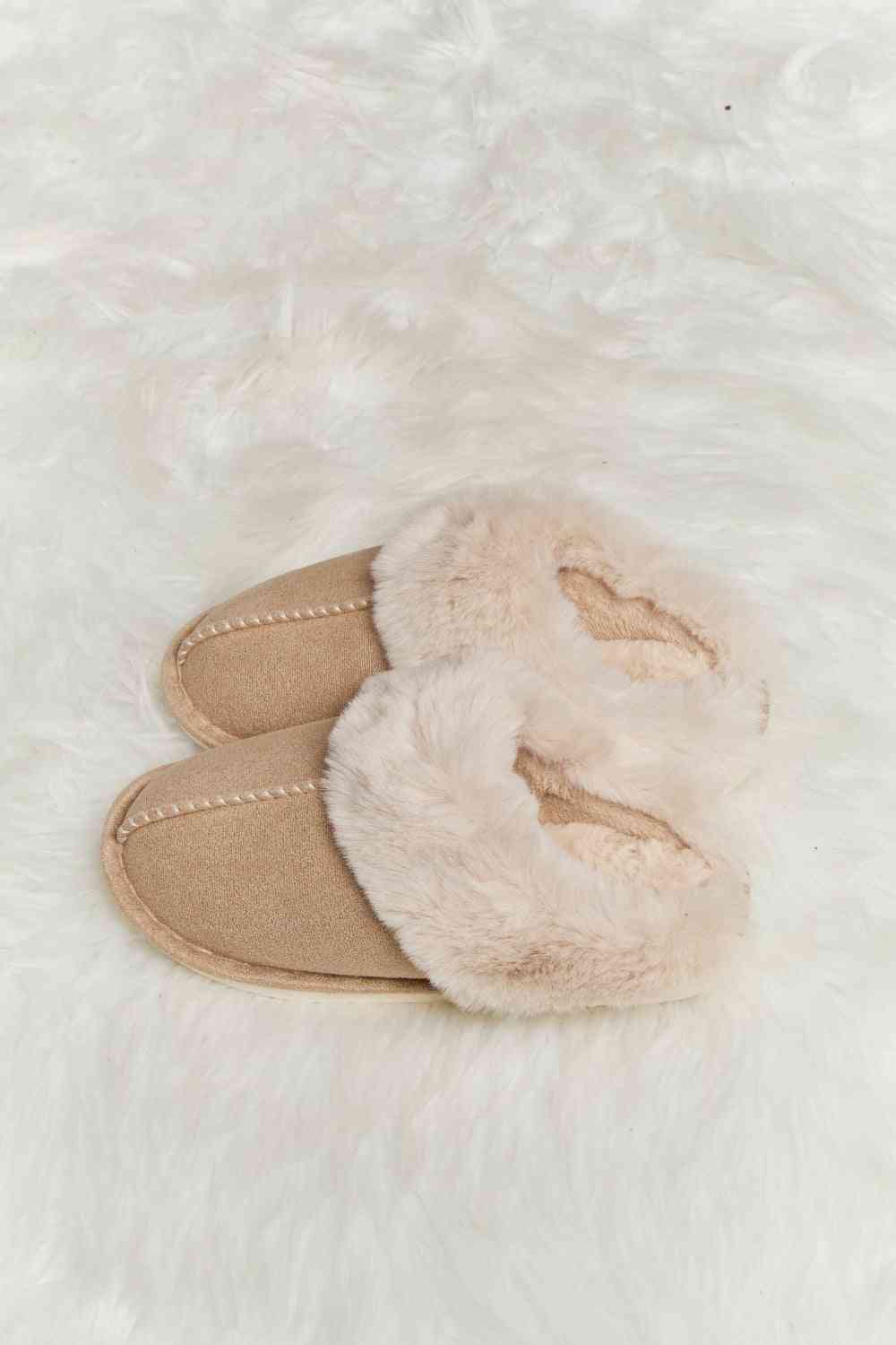 Melody Fluffy Indoor Slippers - The Red Leopard Boutique 