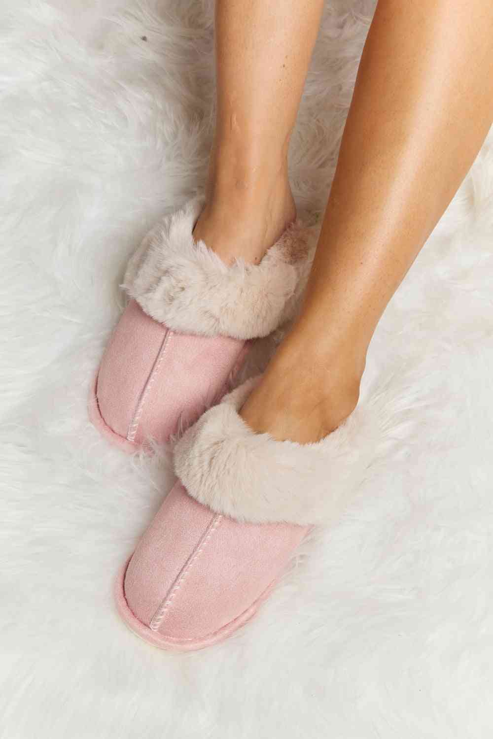 Melody Fluffy Indoor Slippers - The Red Leopard Boutique 